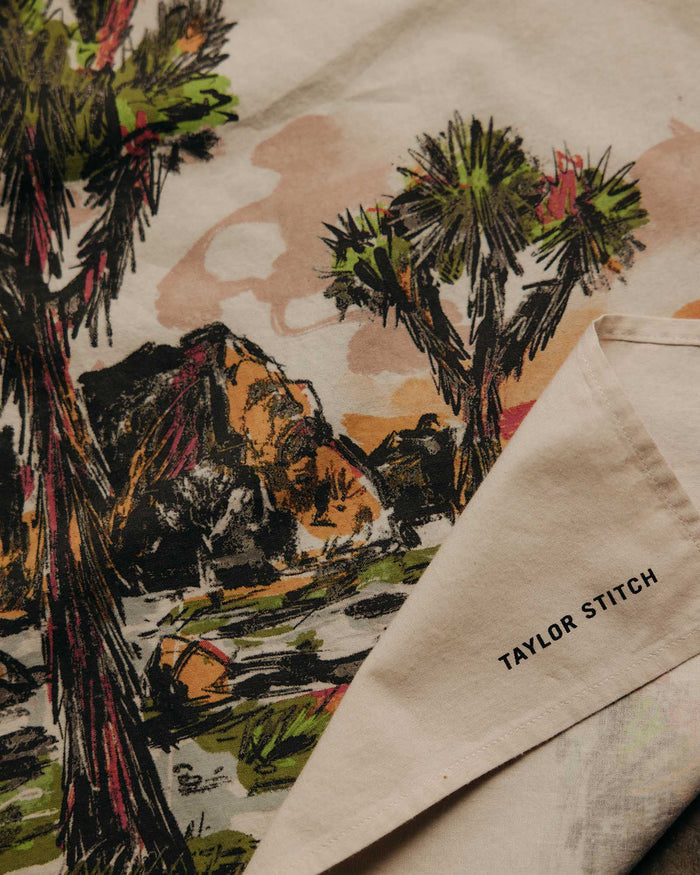 material shot of the branding on The Bandana in Desert Sunset