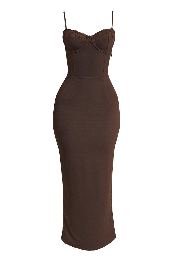 The Bij Maxi in Brown