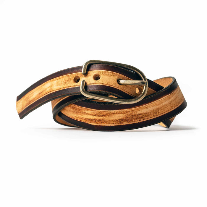 studio shot of The Stitched Belt in Cortado