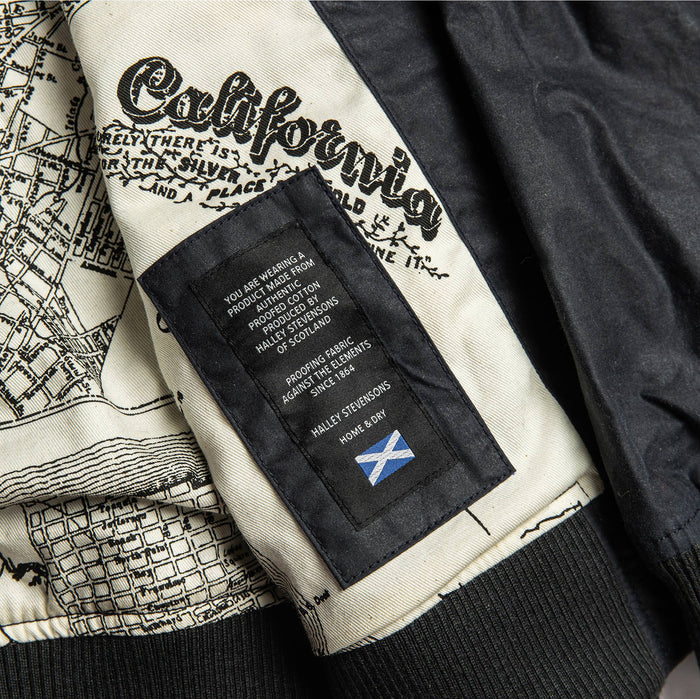 material shot of inside Halley Stevensons label