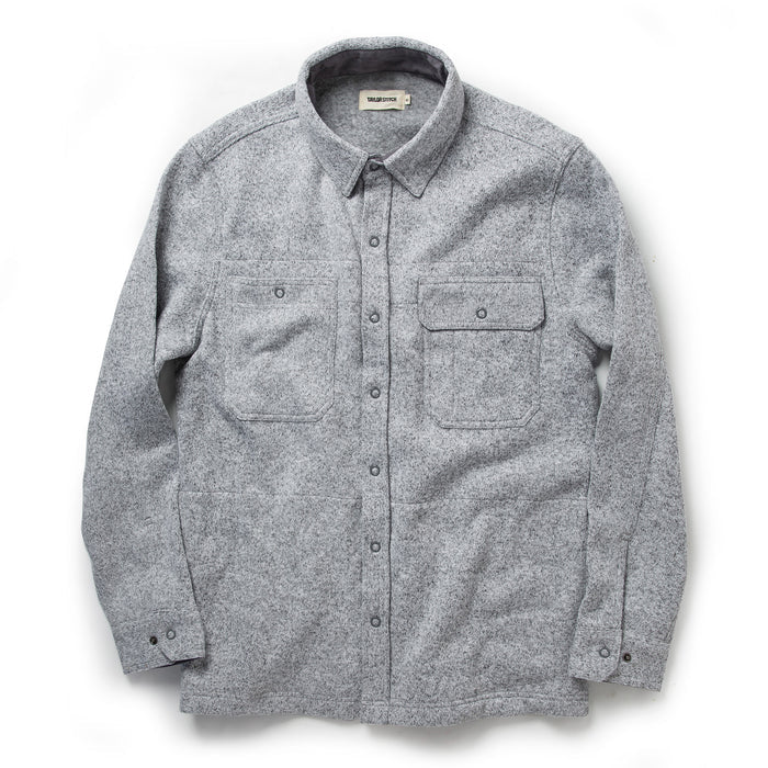 flatlay of The Breaker Overshirt in Ash