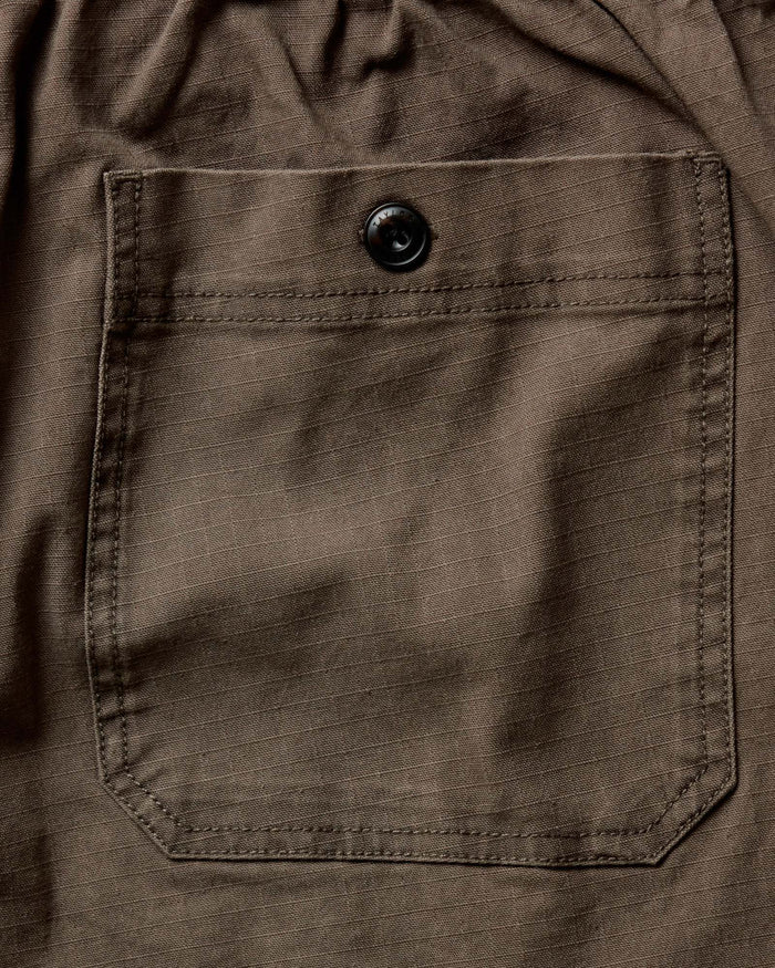 flatlay of The Breakwater Pant in Mushroom Ripstop
