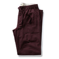 folded flatlay of The Breakwater Pant in Nutmeg Donegal