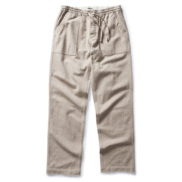 flatlay of The Breakwater Pant in Oat Donegal