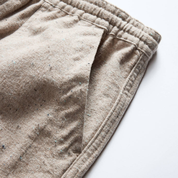 material shot of the pockets on The Breakwater Pant in Oat Donegal