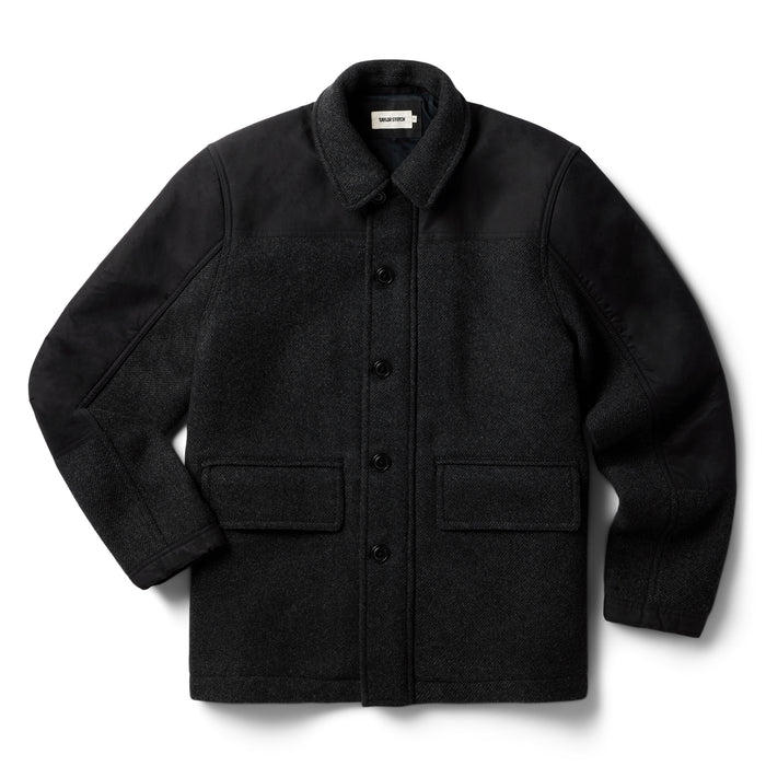 flatlay of The Bunker Jacket in Coal