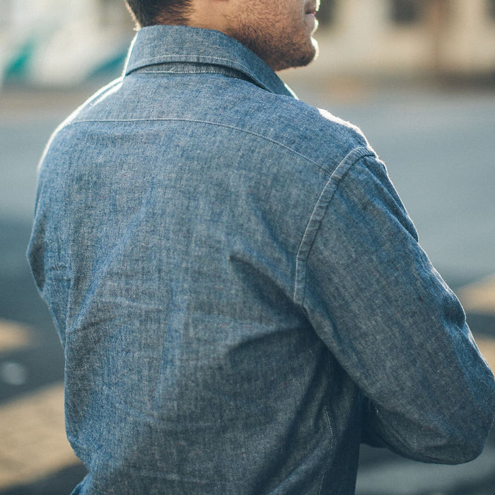 The California in Selvage Confetti Chambray