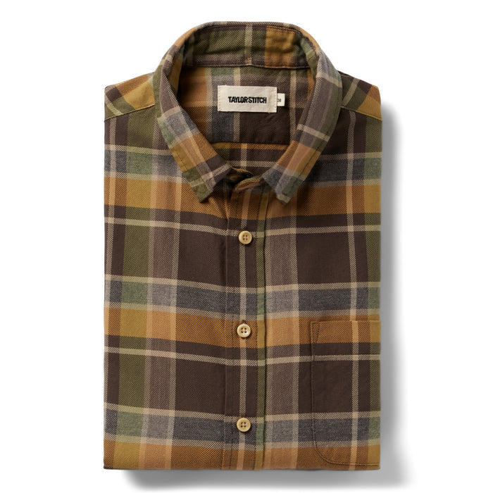 flatlay of The California in Zephyr Plaid folded