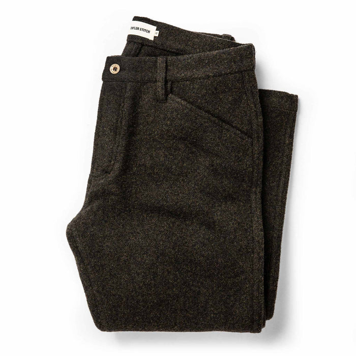 folded flatlay of pant front
