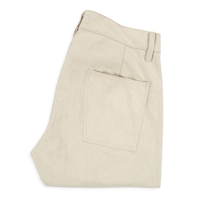 The Camp Pant in Natural Selvage Canvas