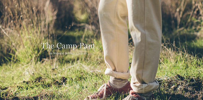 The Camp Pant in Natural Selvage Canvas workshop header