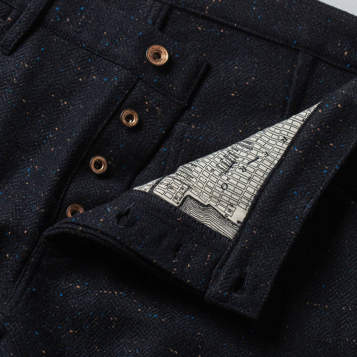 material shot of buttons and map interior
