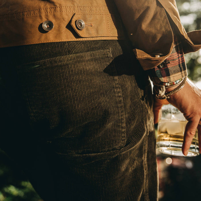 The Camp Pant in Olive Corduroy