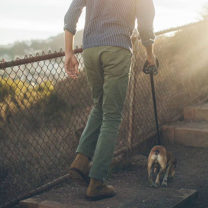The Camp Pant in Olive Drab Selvage