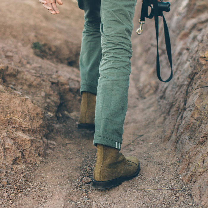 The Camp Pant in Olive Drab Selvage