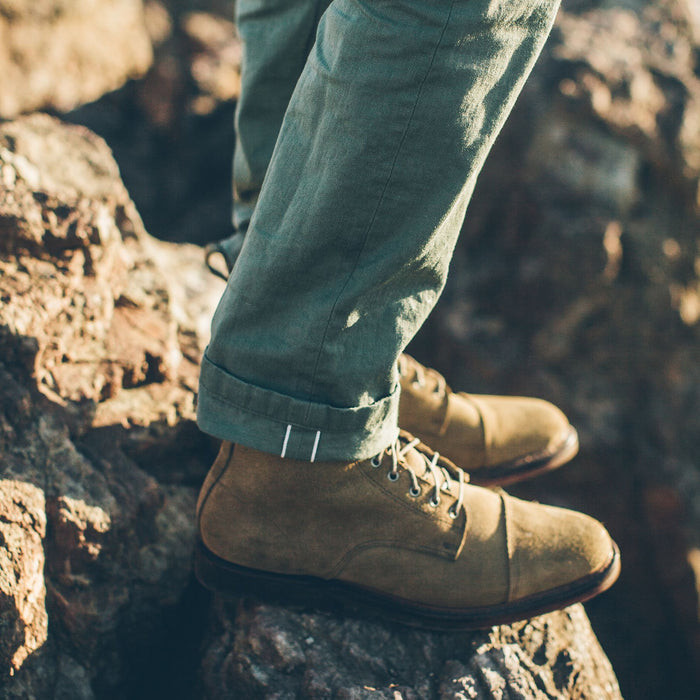The Camp Pant in Olive Drab Selvage