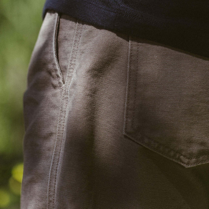 Our fit model wearing the camp short in ash