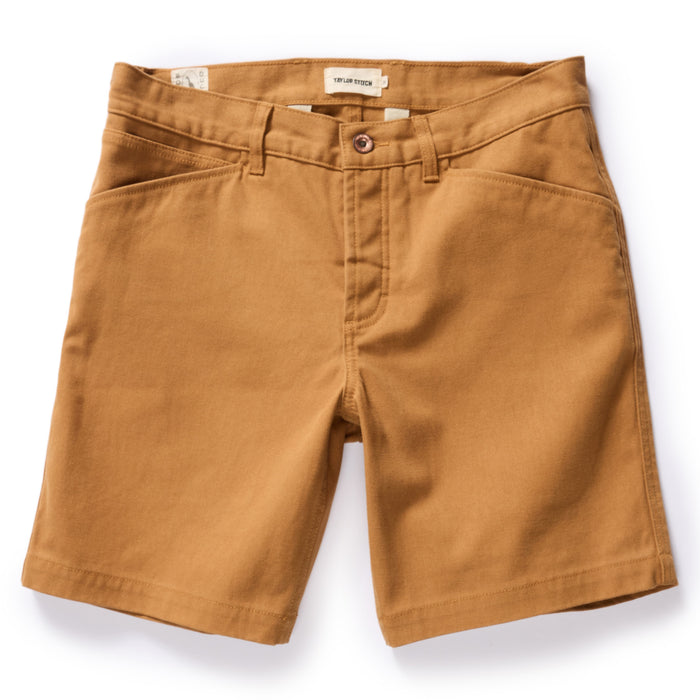 flatlay of The Camp Short in Cedar Boss Duck