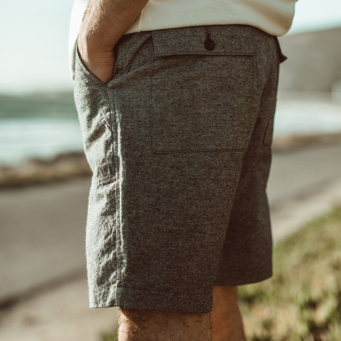 The Camp Short in Slub Chambray