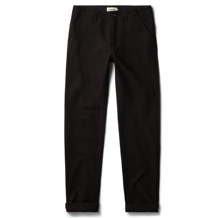 flatlay of The Carnegie Pant in Espresso Wool
