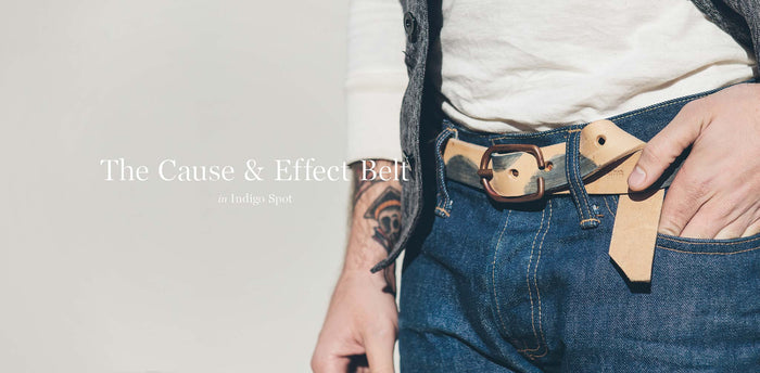The Cause & Effect Belt in Indigo Spot workshop header