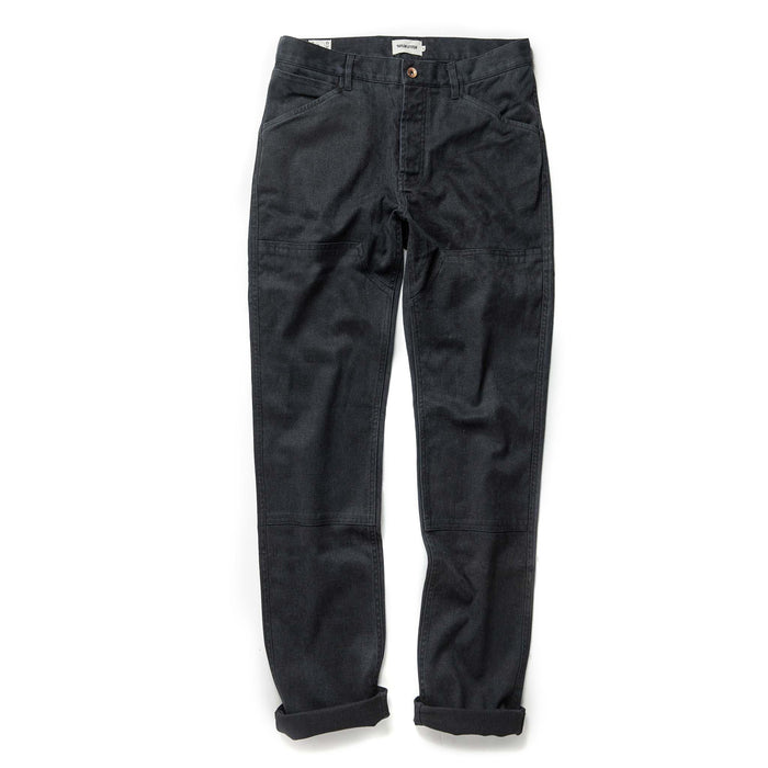 flatlay of flatlay of The Chore Pant in Coal Boss Duck, in full