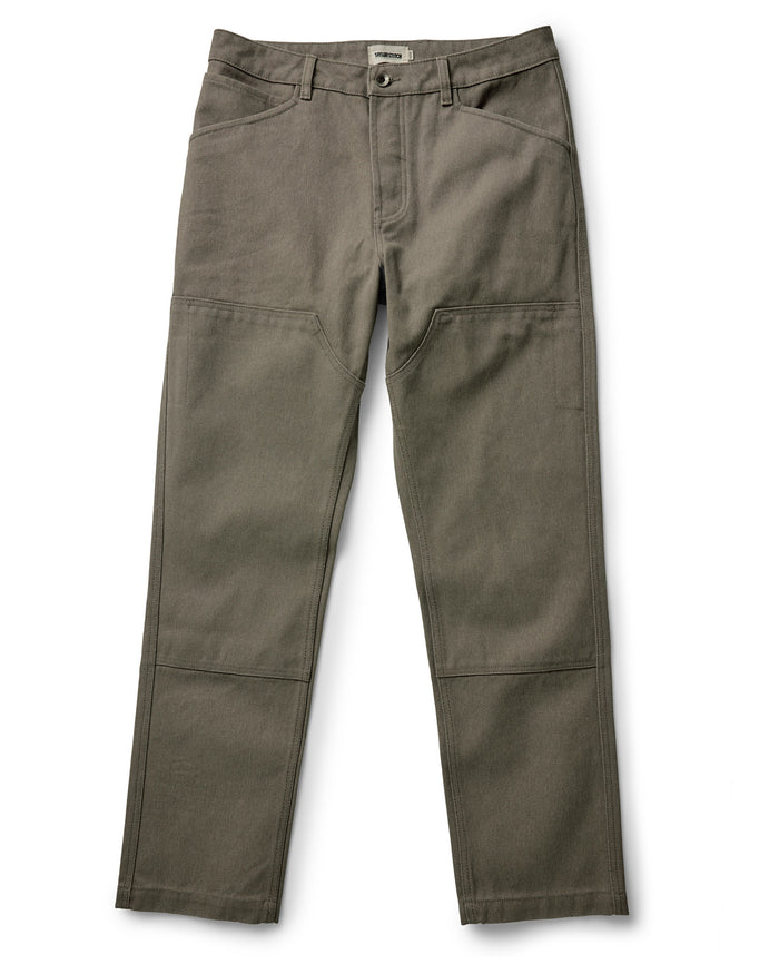 flatlay of The Chore Pant in Stone Chipped Canvas