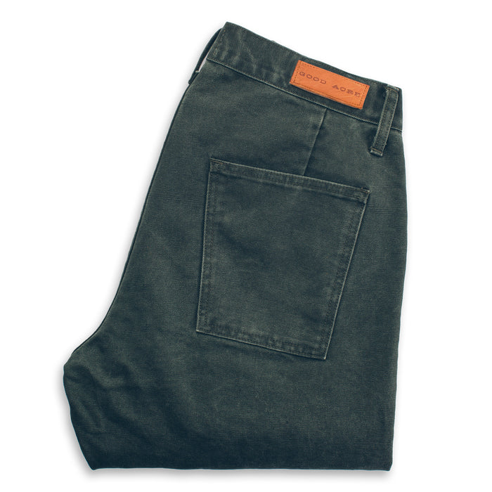 The Chore Pant in Washed Olive