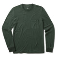 flatlay of The Cotton Hemp Long Sleeve in Pine