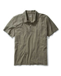 flatlay of The Cotton Hemp Polo in Olive