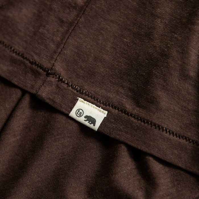 material shot of logo on bottom