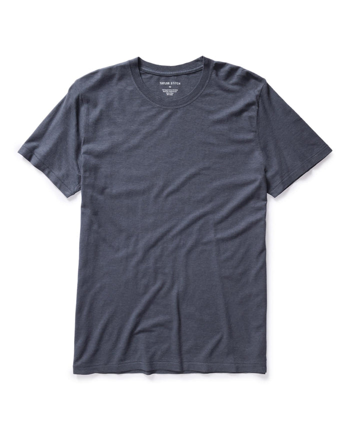 flatlay of The Cotton Hemp Tee in Navy