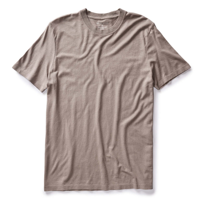 flatlay of The Cotton Hemp Tee in Steeple Grey