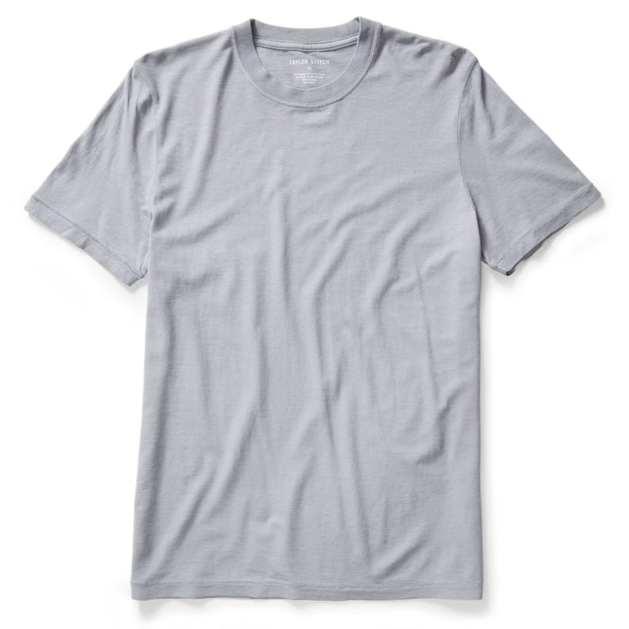 flatlay of The Cotton Hemp Tee in Tradewinds