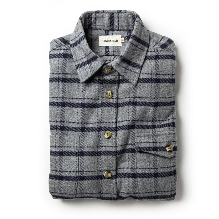 The Crater Shirt in Ash Plaid