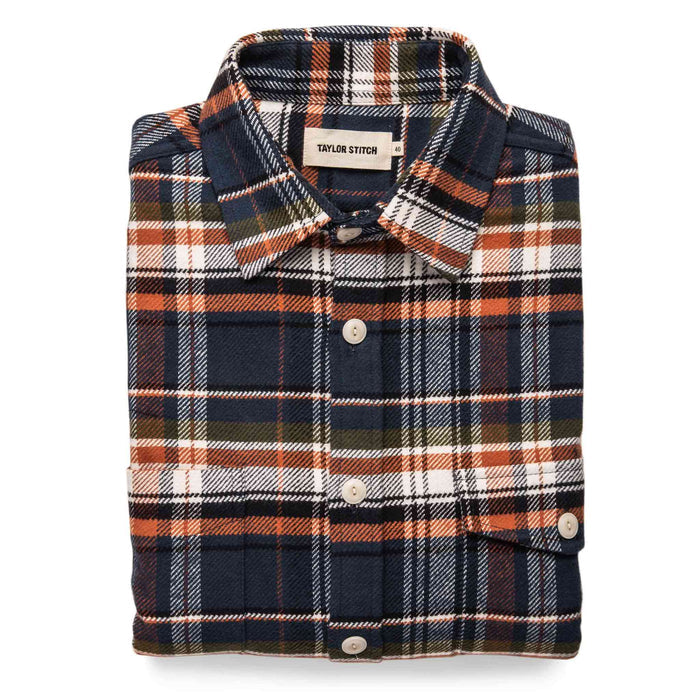 The Crater Shirt in Navy Plaid