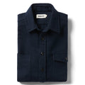 flatlay of The Crater Shirt in Navy Twill
