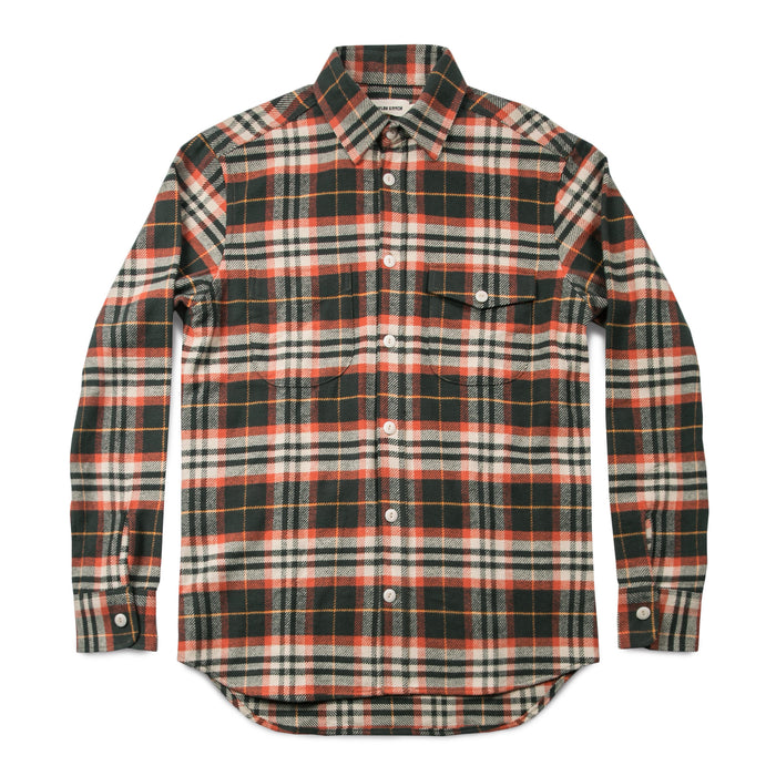 The Crater Shirt in Olive Plaid