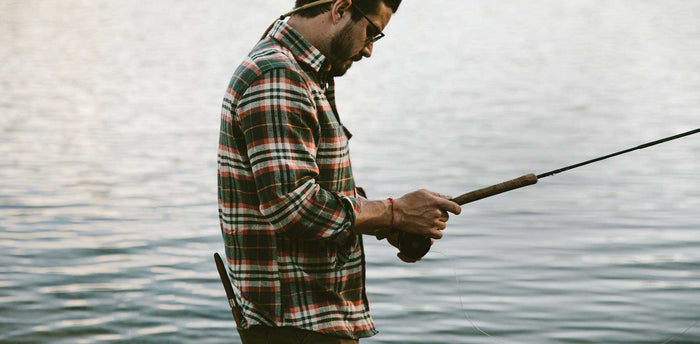The Crater Shirt in Olive Plaid workshop header [tr]