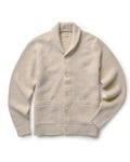 flatlay of The Crawford Cardigan Sweater in Marled Natural