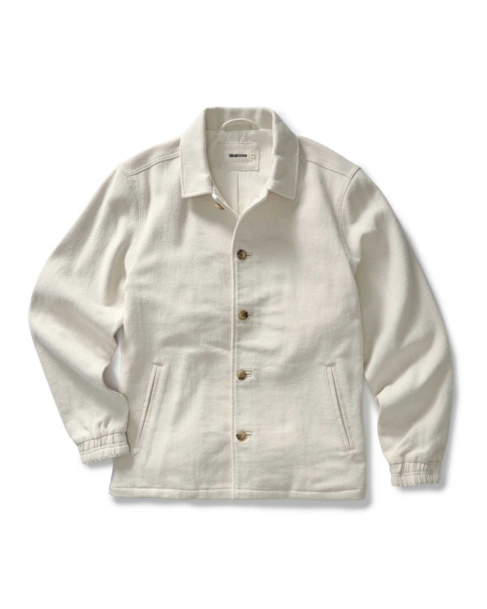 flatlay of The Crew Jacket in Seeded Natural Sashiko