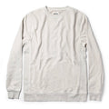flatlay of The Crewneck in Aluminum Terry