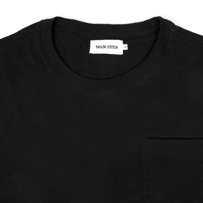 The Crewneck Pocket Tee in Black