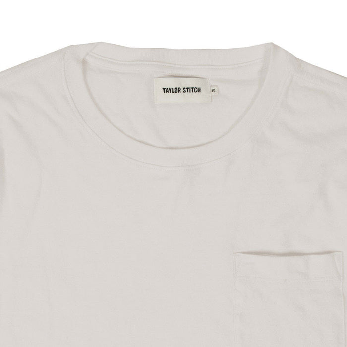 The Crewneck Pocket Tee in Natural