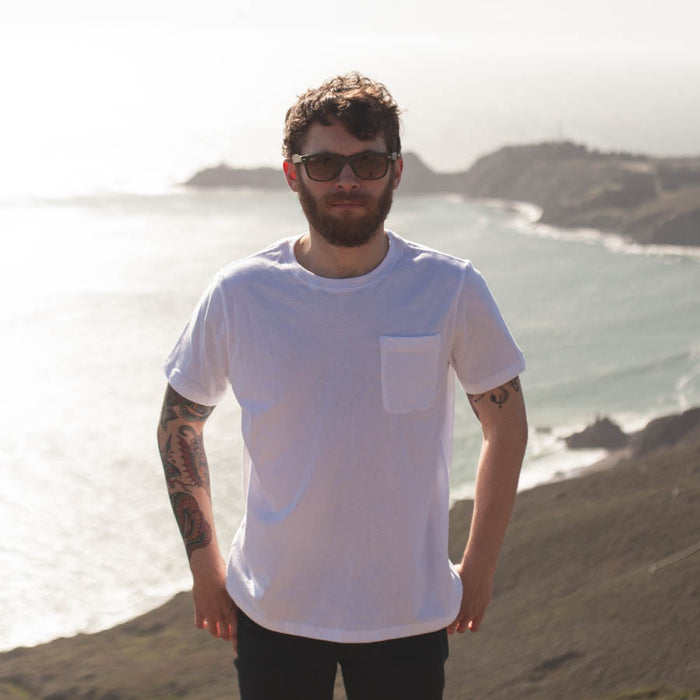 The Crewneck Pocket Tee in White