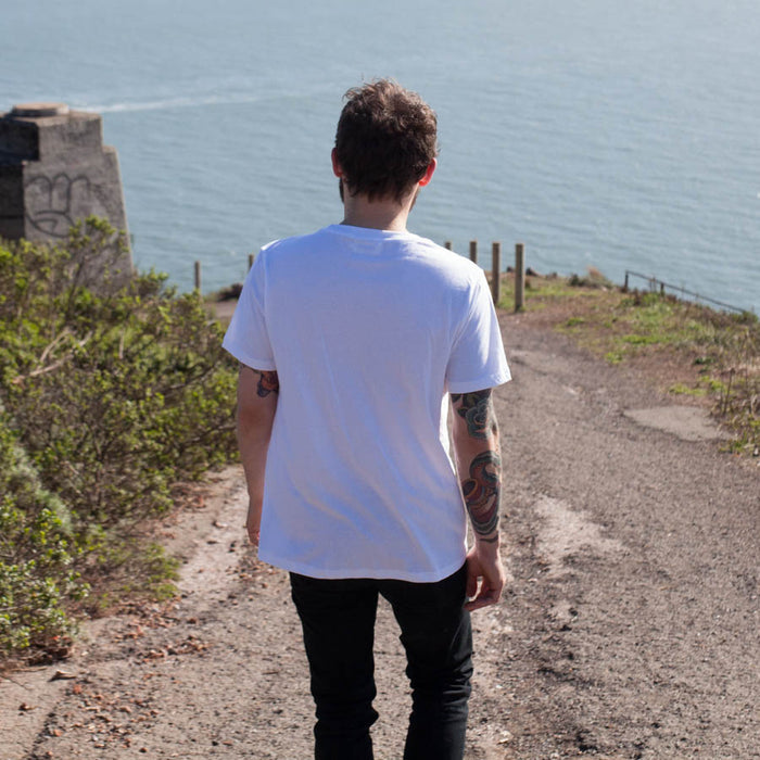 The Crewneck Pocket Tee in White