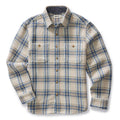 flatlay of The Cutter Overshirt in Sandbar Plaid