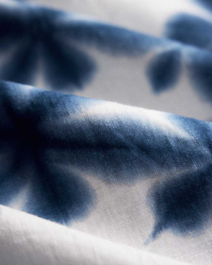 material shot of the fabric on The Davis Shirt in Vintage White Fractal