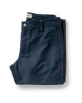 folded flatlay of The Deck Pant in Dark Navy Bedford Cord