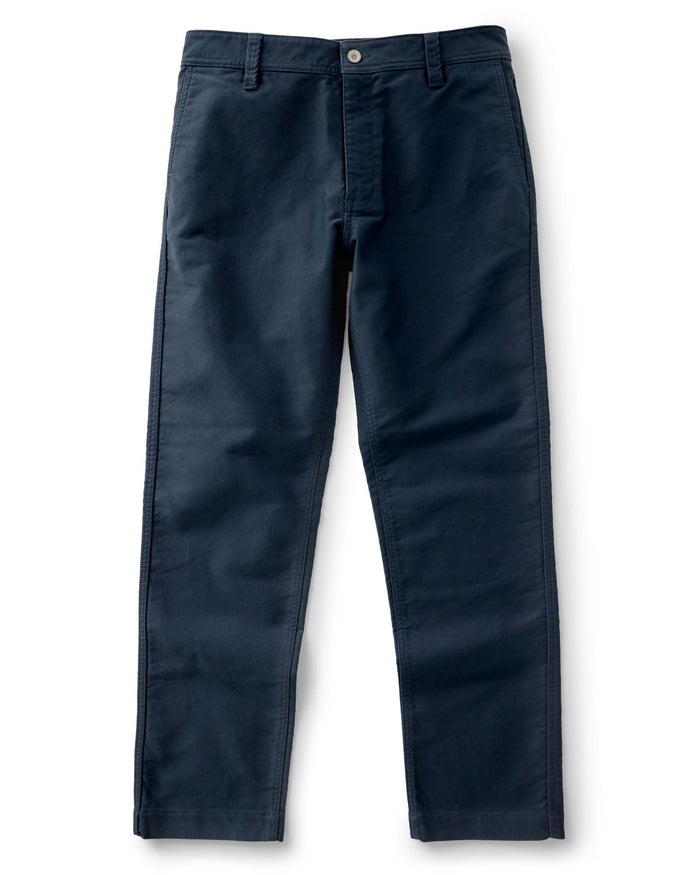 flatlay of The Deck Pant in Dark Navy Bedford Cord